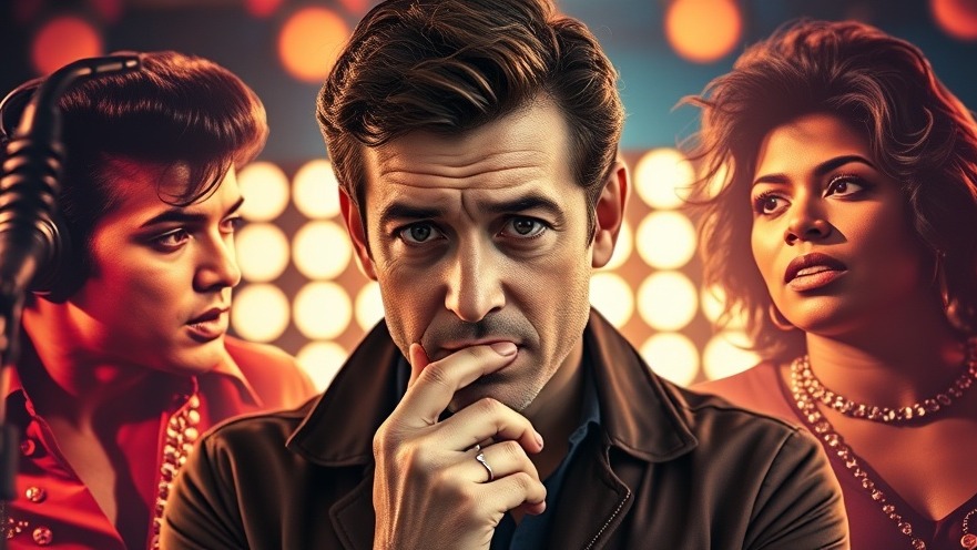 Collage highlighting substance abuse and mental health themes, featuring iconic pop culture figures.