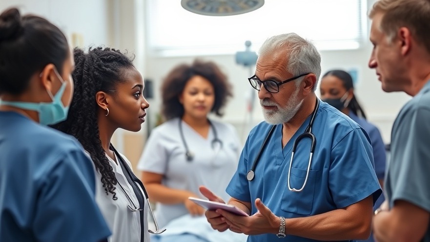 Black female medical student discusses patient care ethics with mentor in hospital.