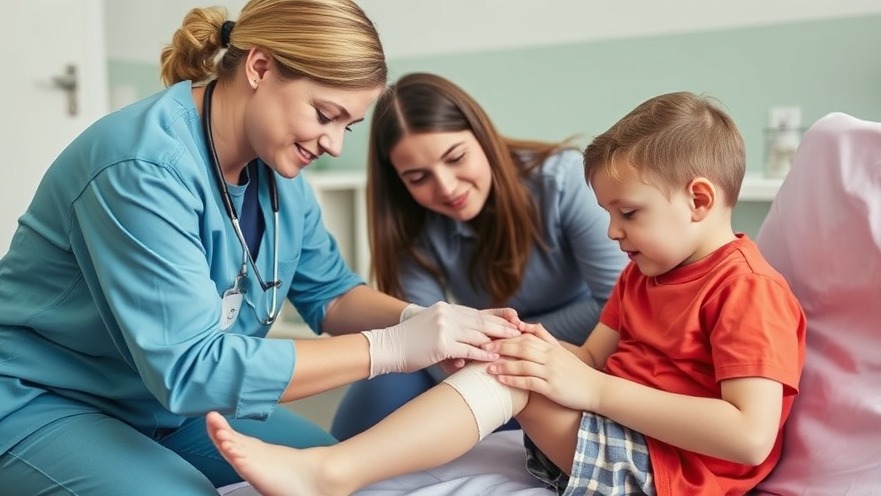 Child receiving care to prevent tetanus; mother comforts during vaccination.
