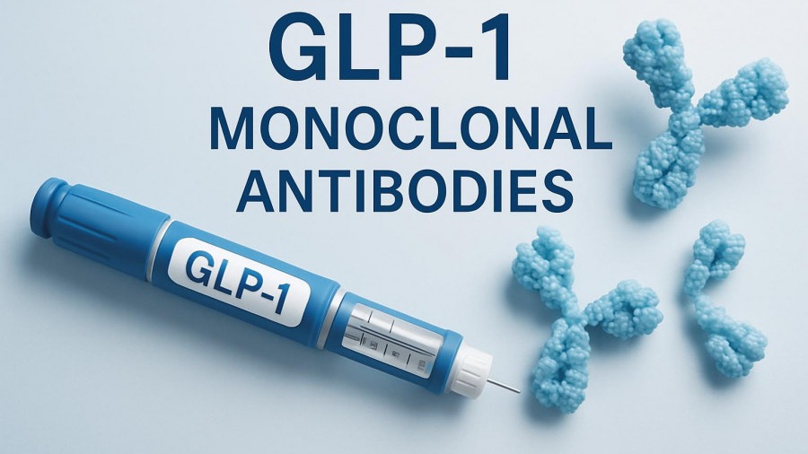 GLP-1 and monoclonal antibodies for obesity management and psoriasis treatment.