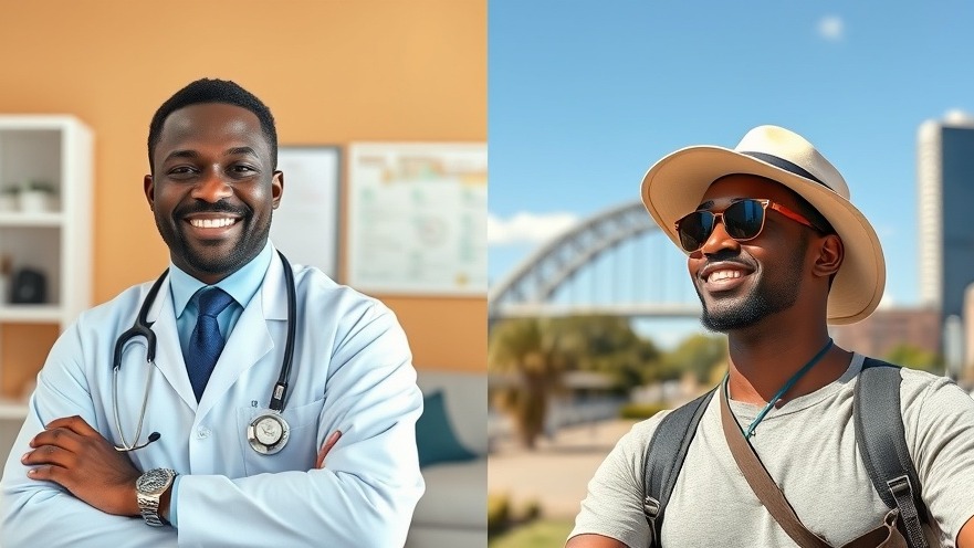 Black doctor showcasing work-life balance in Australia, highlighting locum tenens benefits.