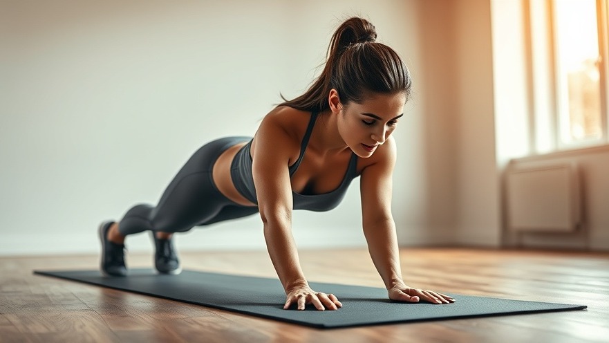 Focused athletic woman in plank pose, showcasing best fitness routines for professionals.