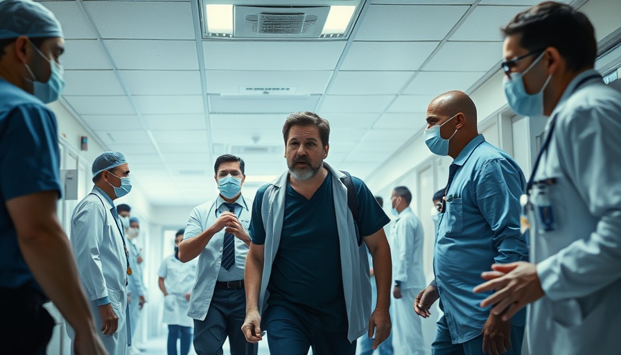 Dynamic hospital scene predicting pediatric agitation risk.