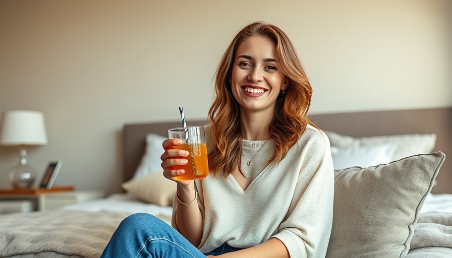 Why You’re Always Tired podcast cover with a smiling woman in a bedroom.