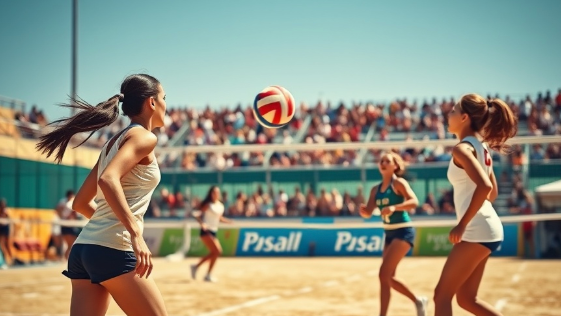 Energetic female athlete smiling and clapping in bright sports setting, women fitness.