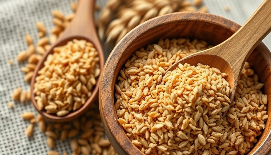 Wheat germ in bowl and spoon showing spermidine benefits for men.