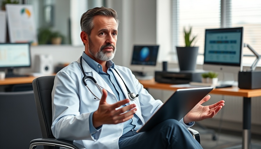 Doctor explaining concepts in a modern office setup