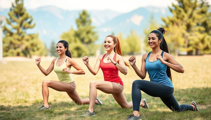 10-Minute No-Equipment HIIT Workout: Women exercising outdoors