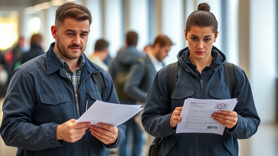 Two puzzled workers filling out Medicaid policies forms amidst health and wellness concerns.