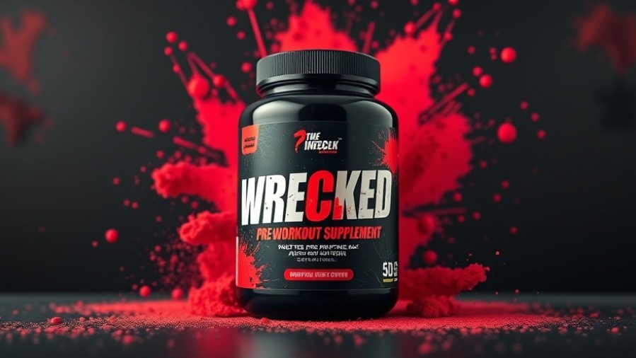 WRECKED pre-workout container showcasing the best pre-workout supplements in a vibrant design.