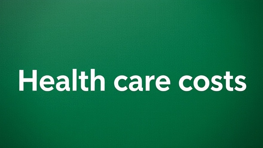 Health Care Costs title on green background highlighting voter concerns on wellness affordability.