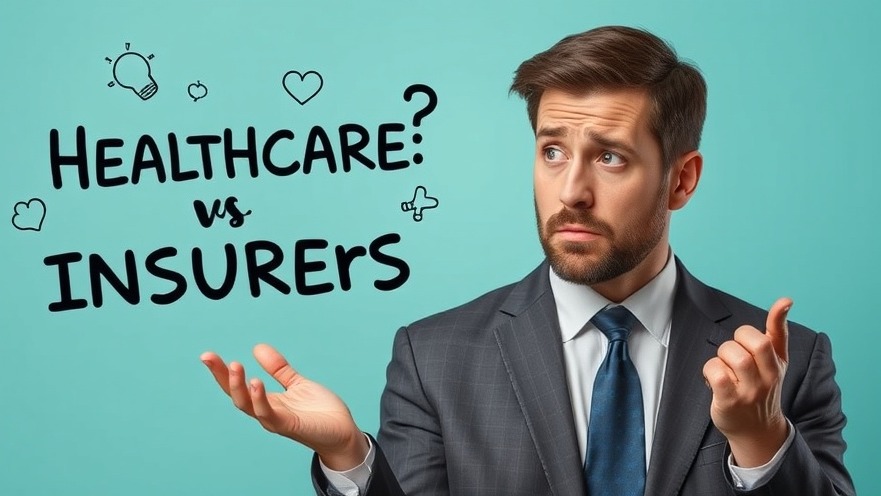 Confused businessman illustrating health and wellness trends with doodle graphics.