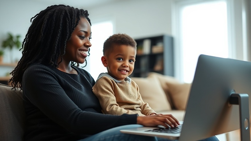 Black mother engages in family-centered care discussing child health outcomes with doctor.