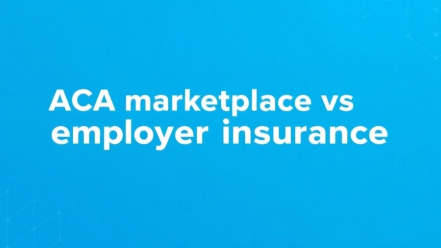 Health insurance comparison of ACA marketplace vs employer-sponsored plans in a minimalist design.