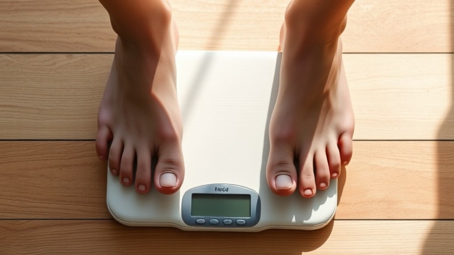 Person's feet on a scale in soft daylight, reflecting health trends and wellness.