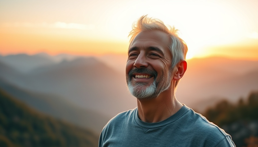 Mindfulness techniques for depression meditation scene with serene landscape.