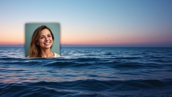 Serene sunset seascape promoting meditation for inner balance.