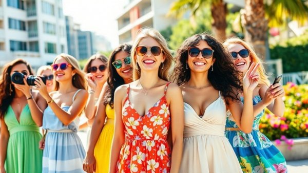 2026 summer fashion trends collage with vibrant outfits.