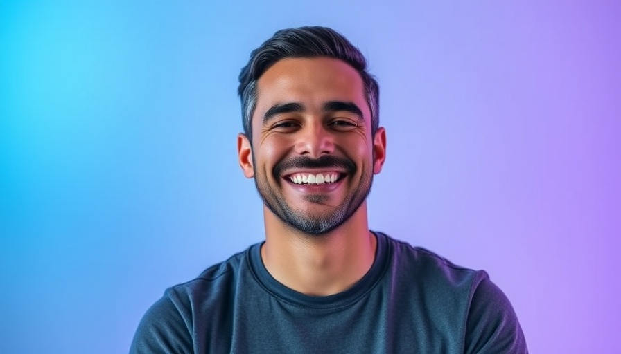 Podcast cover featuring smiling man promoting 'Meditation to Be At Peace With How Things Are'.