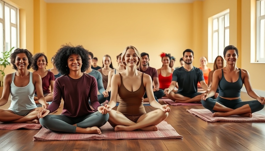 Diverse group meditating in a bright room to make meditation a habit.
