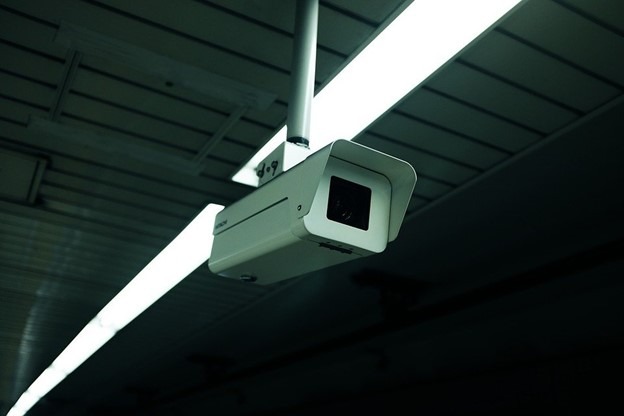 CCTV camera in a commercial facility