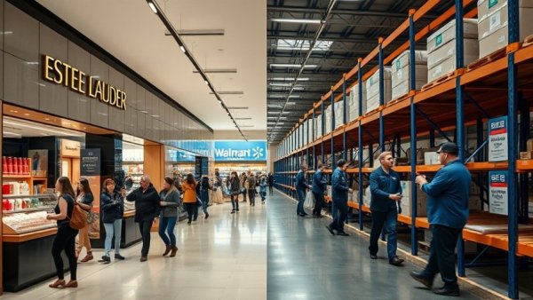 Estée Lauder and Walmart legal dispute depiction.