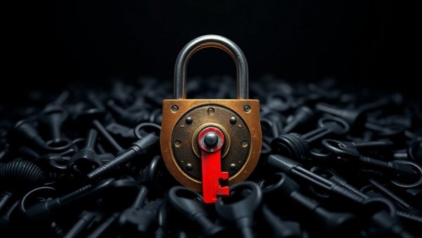 Unlock potential with a standout red key in marketing strategy.