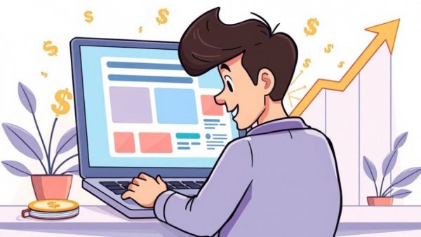 Boost marketing spend with online ads illustration in automotive sector.