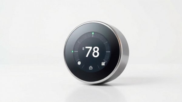 ecobee Smart Thermostat Lite displaying temperature on white background.