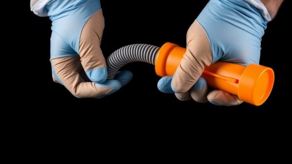 Teletube Flexicore Closet Auger use by gloved hands