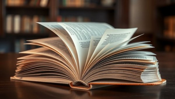 Open books with fanned pages on a table, business management books for plumbing contractors.