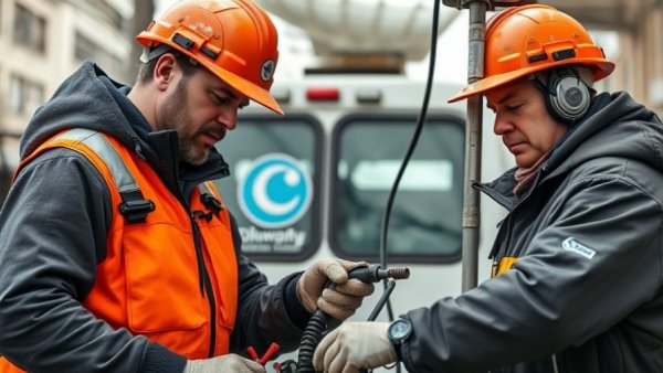 Utility workers focused on maintenance, showcasing employee empowerment and retention.