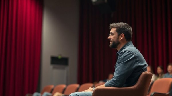 Speaker discussing time management in digital world on stage.