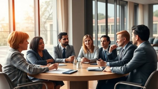 Effective conflict resolution strategies in a business meeting.