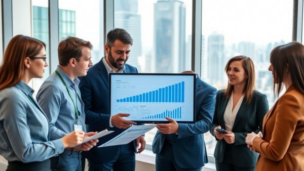 Visibility audit for business growth meeting with data analysis.