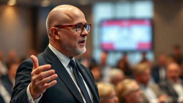 Professional speaking at conference, bringing parents to job interview discussion.