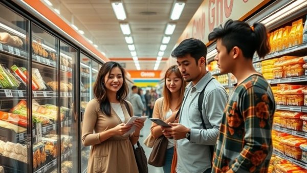 Trader Joe's Kroger shoppers checking frozen food amid recall.