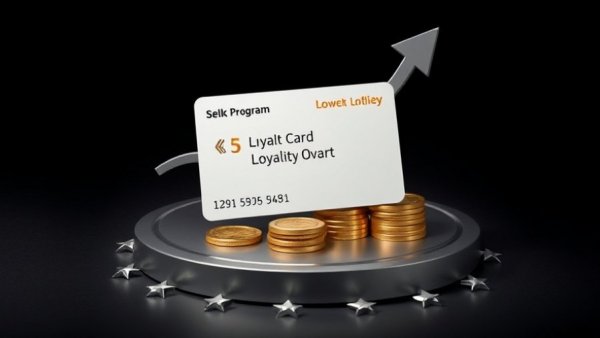 Modern loyalty program card with rewards symbols for 2026.
