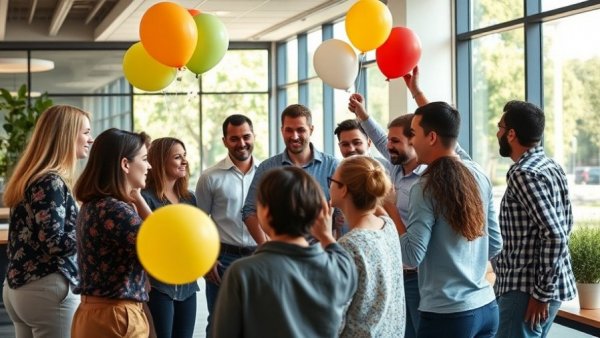 Team building activities for small business success, colleagues collaborating.