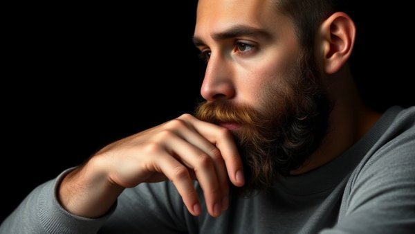 Could This Replace The Education System? Thoughtful bearded man pondering.