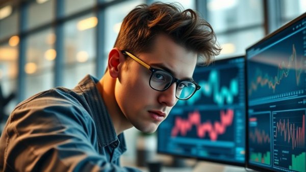 Attentive analyst evaluating data, showcasing how attention is the most valuable currency on your website.