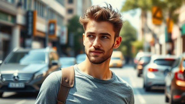 March jobs report 2026 urban street with hiring sign and passerby.