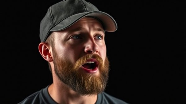 Confront Your Discomfort: Young man speaking expressively in a video.