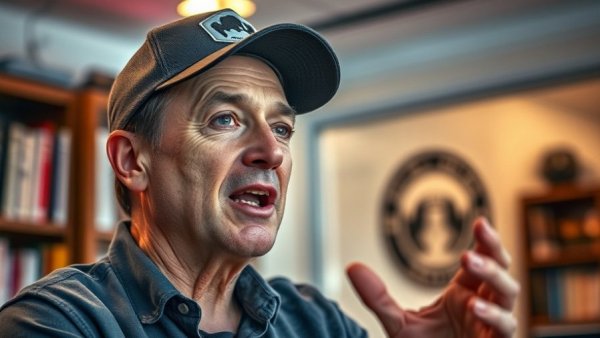 Middle-aged man discussing the next multibillion dollar industry.