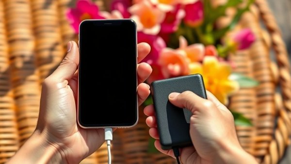 Hands using Casely Power Banks in recall context, close-up view.