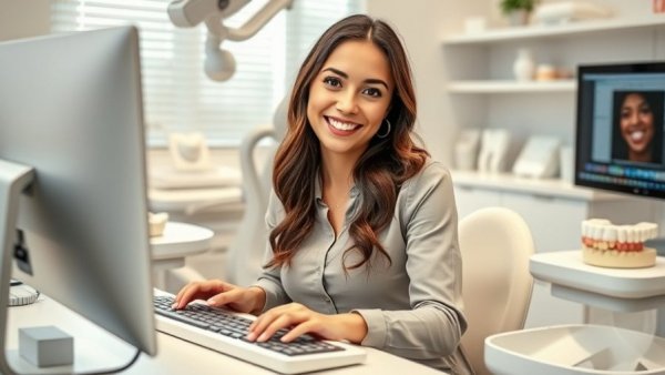 Young dental employee demonstrating E-E-A-T in Dental SEO