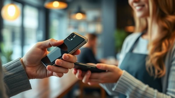 Cashless payment at cafe highlighting low-cost franchise business risks.