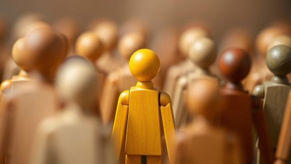 Colorful wooden figures symbolizing marketing that reaches your audience.