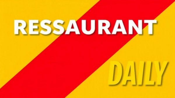 Bold graphic banner, red-yellow design with 'RESTAURANT DAILY' text.