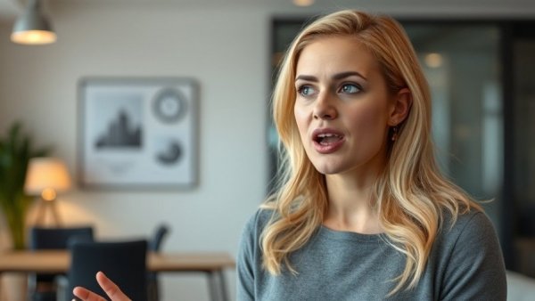 Blonde woman discussing how to scale without owner dependency